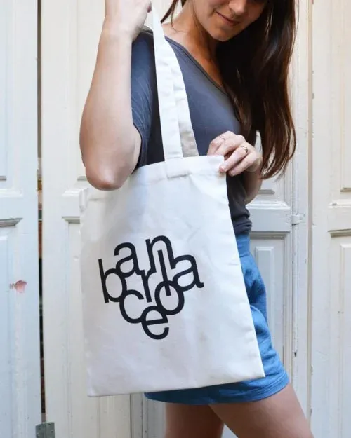 Tote bag Barcelona blanca