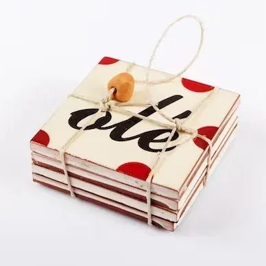 Posavasos cerámicos Olé