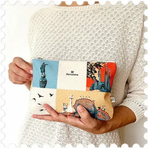 Neceser de algodón Barcelona